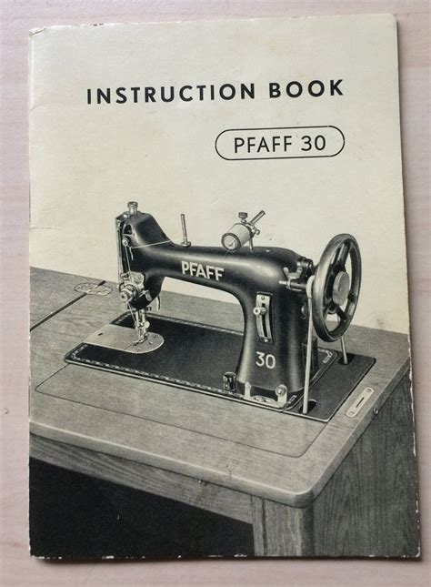 pfaff sewing machine manual